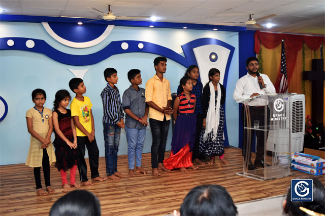 About Ten Poor and needy Students from Various Schools and Colleges of Mangalore brightened up as they received books, umbrellas and Education Scholarship from Grace Ministry on Sunday, June 16th, 2019. 